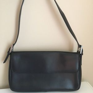 Talbots Black Leather Handbag
